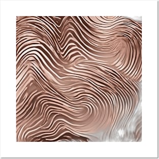 Abstract Swirl Pattern in Earth Tones No. 537 Posters and Art